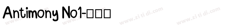 Antimony No1字体转换